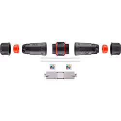 Goobay 44417 connecteur de fils IDC Noir, Rouge