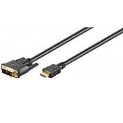 Wentronic HDMI/DVI-D M/M 2m HDMI Type A (Standard) Noir