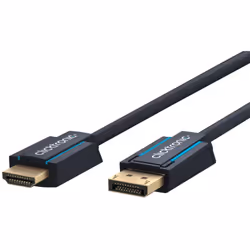 ClickTronic 44924, 2 m, DisplayPort, HDMI Type A (Standard), 10,2 Gbit/s, Noir