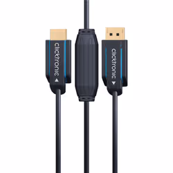 ClickTronic 44927 câble HDMI 10 m DisplayPort HDMI Type A (Standard) Noir - Vue supplémentaire 6