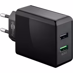 Goobay 44956, Intérieure, Secteur, 5 V, IP20, Noir