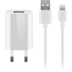 Goobay 44978 chargeur d'appareils mobiles Téléphone portable, Smartphone Blanc Secteur Intérieure