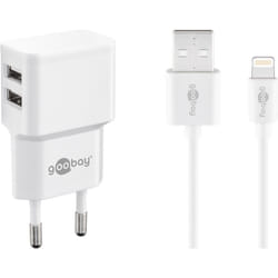 Goobay 44979 chargeur d'appareils mobiles Téléphone portable, Smartphone Blanc Secteur Intérieure