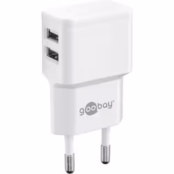 Goobay 44979 chargeur d'appareils mobiles Téléphone portable, Smartphone Blanc Secteur Intérieure