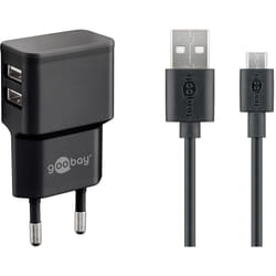 Goobay 44984 chargeur d'appareils mobiles Universel Noir Secteur Intérieure