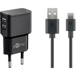 Goobay 44986 chargeur d'appareils mobiles Universel Noir Secteur Intérieure
