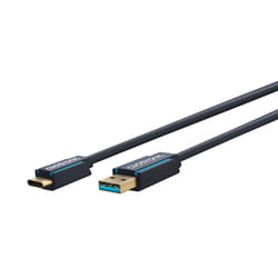 ClickTronic 45123 câble USB 0,5 m USB 3.2 Gen 1 (3.1 Gen 1) USB C USB A Noir