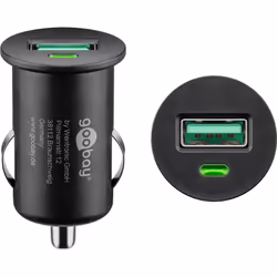 Goobay 45162 chargeur d'appareils mobiles Chargeur électrique, Smartphone, Tablette Noir Allume-cigare Charge rapide Auto - Vue supplémentaire 4