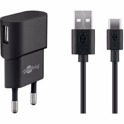 Goobay 45298, Intérieure, Secteur, 5 V, 1 m, Noir