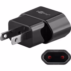Goobay 45344, Type A, Type C (Europlug), 10 A, Noir, CE, WEEE