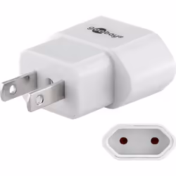 Goobay 45345, Type A, Type C (Europlug), 10 A, Blanc, CE, WEEE