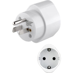 Goobay 45355 adaptateur prise d'alimentation Type B Type F Blanc