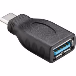 Goobay 45395, USB-C, USB-A, Noir
