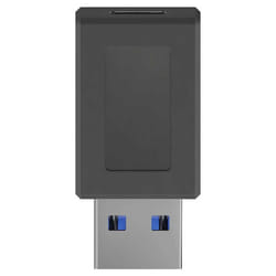 Goobay 45400 changeur de genre de câble USB C USB A Noir