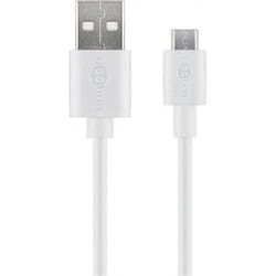 Goobay 1 m, USB 3.1 C câble USB USB 2.0 USB C Micro-USB A Blanc