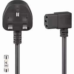 Goobay 45767, 2 m, Prise d'alimentation type G, Coupleur C13, H03VV-F, 230 - 250 V