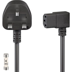 Goobay 45767 câble électrique Noir 2 m Prise d'alimentation type G Coupleur C13