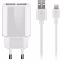 Goobay 45844, Intérieure, Secteur, 2,4 A, Blanc