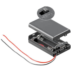 Goobay 48143 supports de batterie et loquet 3 AAA