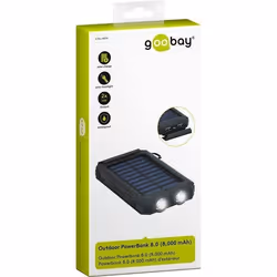 Goobay 49216 banque d'alimentation électrique Lithium Polymère (LiPo) 8000 mAh Noir, Bleu - Vue supplémentaire 4