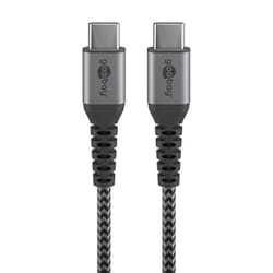 Goobay 49303 câble USB 2 m USB 2.0 USB C Gris, Argent