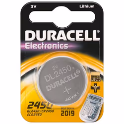 Duracell CR2450 D 1-BL (DL 2450), Batterie à usage unique, CR2450, Lithium, 3 V, 1 pièce(s), Argent
