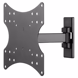 Goobay 49713, 106,7 cm (42"), 75 x 75 mm, 200 x 200 mm, 0 - 10°, Acier, Noir