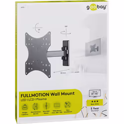 Goobay 49713 support pour téléviseur 42" Noir - Vue supplémentaire 9