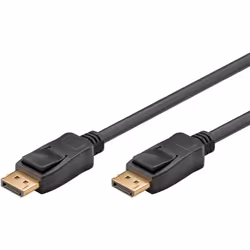Goobay 49958, 1 m, DisplayPort, DisplayPort, Mâle, Mâle, Noir