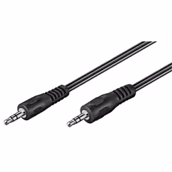 Goobay 50019, 3,5mm, Mâle, 3,5mm, Mâle, 1,5 m, Noir