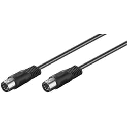 Goobay 50020 câble audio 1,5 m DIN (5-pin) Noir