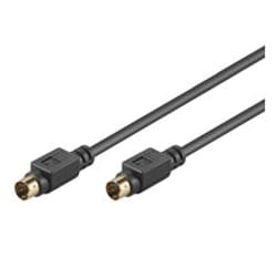 Goobay AVK 157-100 1.0m câble S-video 1 m S-Video (4-pin) Noir