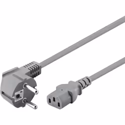 Goobay 50076 câble électrique Gris 2 m CEE7/7 IEC C13