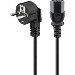 Goobay 50078 câble électrique Noir 2,5 m CEE7/7 IEC C13