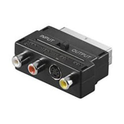 Goobay AVK 196 SCART (21-pin) 3 x RCA + S-Video Noir