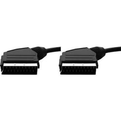 Tecline 5.0m Scart - Scart Câble SCART 5 m SCART (21-pin) Noir
