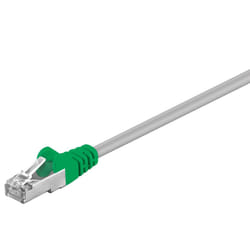 Goobay 50189 câble de réseau Vert, Gris 5 m Cat5e F/UTP (FTP)