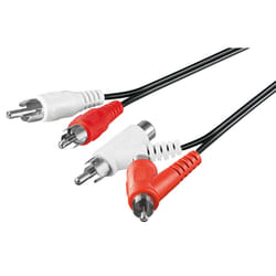 Goobay 50214 câble audio 1,5 m 2 x RCA Noir
