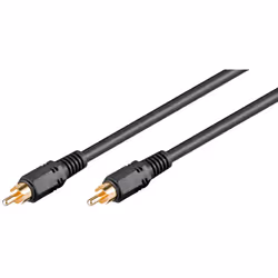 Goobay 50267, RCA, Mâle, RCA, Mâle, 2 m, Noir