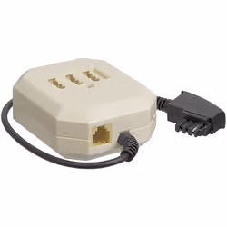 Goobay 50281, 0,2 m, TAE (F), TAE (N) + RJ-11, Beige, Noir, Femelle, Mâle