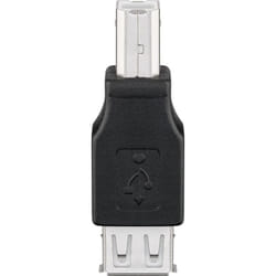 Goobay 50291 changeur de genre de câble USB B USB A Noir