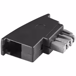 Goobay 50308, TAE-N, RJ-11/RJ-14, Noir