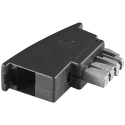 Goobay 50308 changeur de genre de câble TAE-N RJ-11/RJ-14 Noir