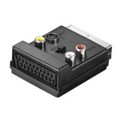 Goobay AVK 198 SCART (21-pin) 3 x RCA + S-Video Noir
