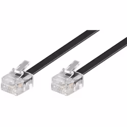 Goobay 50317, 3 m, RJ-11, RJ-11, Noir, Mâle, Mâle