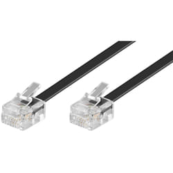 Goobay 50318 câble de téléphone 6 m Noir