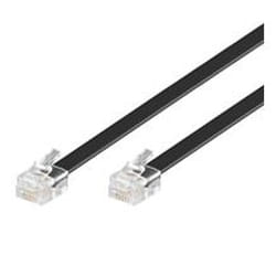 Goobay 10m RJ-12 Cable câble de réseau Noir