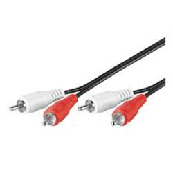 Goobay AVK 128-2000 20.0m câble audio 20 m 2 x RCA Noir