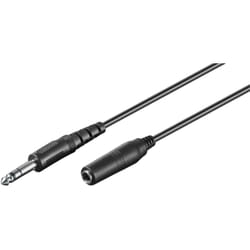 Goobay 50428 câble audio 5 m 6,35 mm Noir