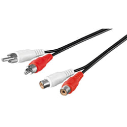 Goobay AVK 125-1000 10.0m câble audio 10 m 2 x RCA Noir